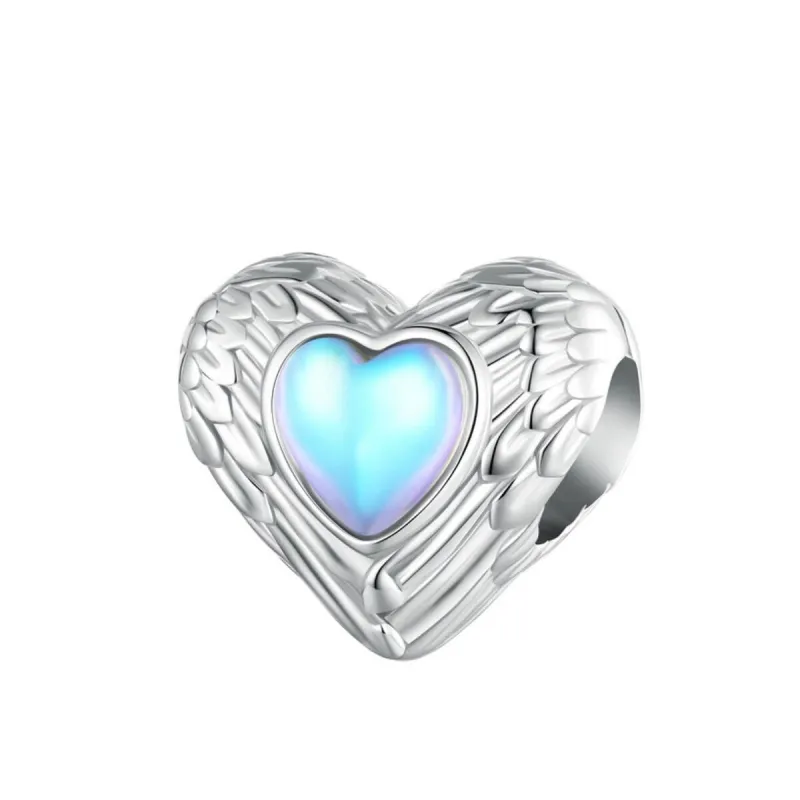 Sterling Silver Angel Wing Heart Charm sold by Zulily