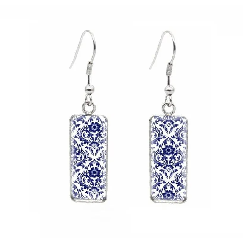 Patterned Rectangular Drop Earrings sold by Zulily product image thumbnail 4