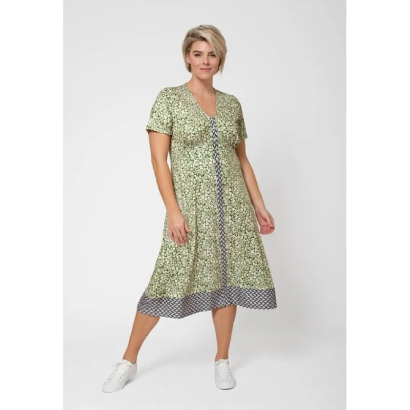 Leota Women's Francesca Midi Dress Green Size 2X sold by Zulily