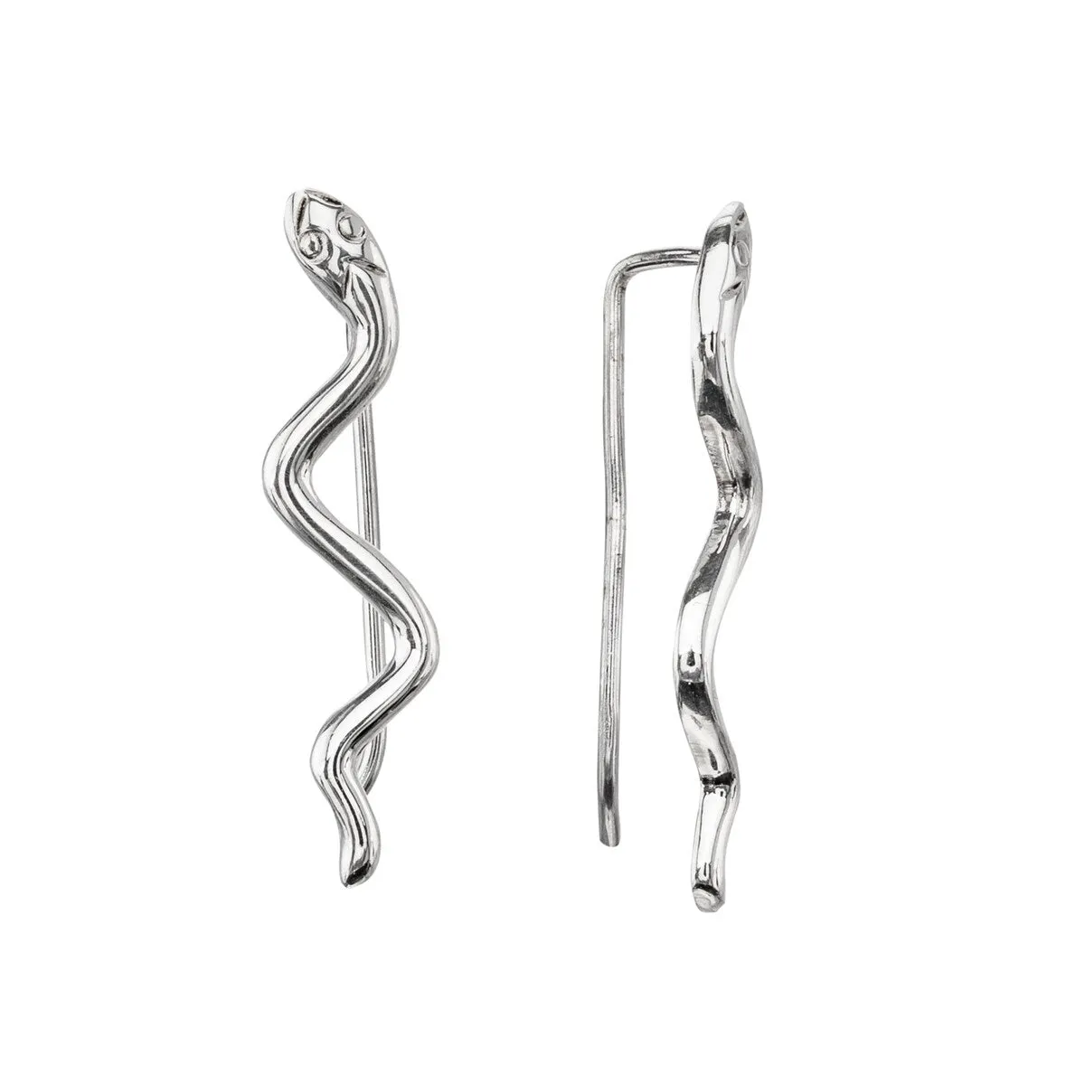 Sterling Silver Snake Threader Earrings sold by Zulily