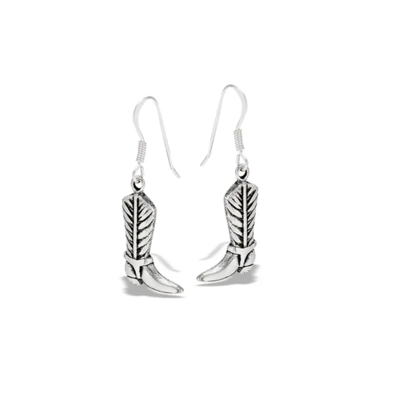 Sterling Silver Cowboy Boots Drop Earrings sold by Zulily