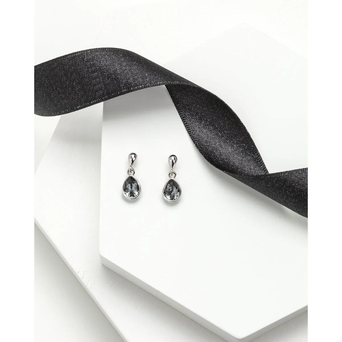 Crystal Dainty Teardrop Drop Earrings sold by Zulily