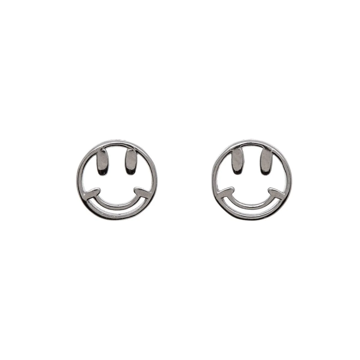 Sterling Silver Happy Face Stud Earrings sold by Zulily