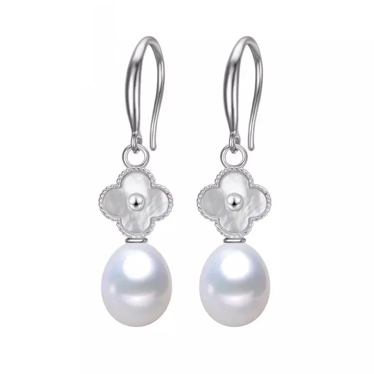 Freshwater Cultured Pearl & Cubic Zirconia Drop Earrings sold by Zulily