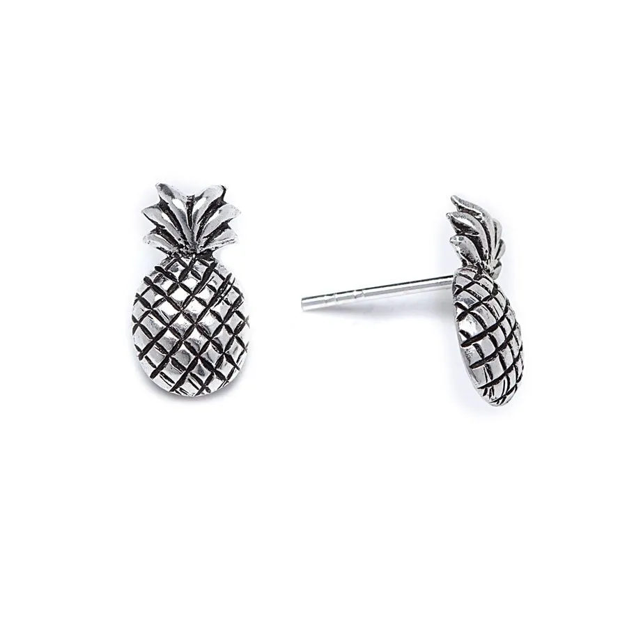 Sterling Silver Pineapple Stud Earrings sold by Zulily