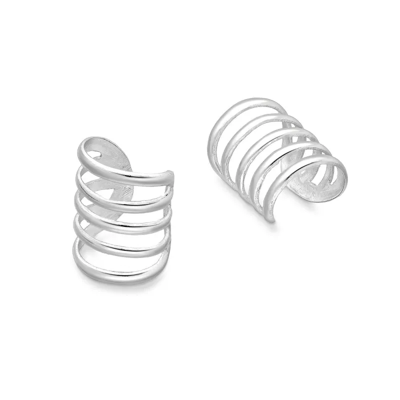 Sterling Silver Coil Ear Cuffs sold by Zulily