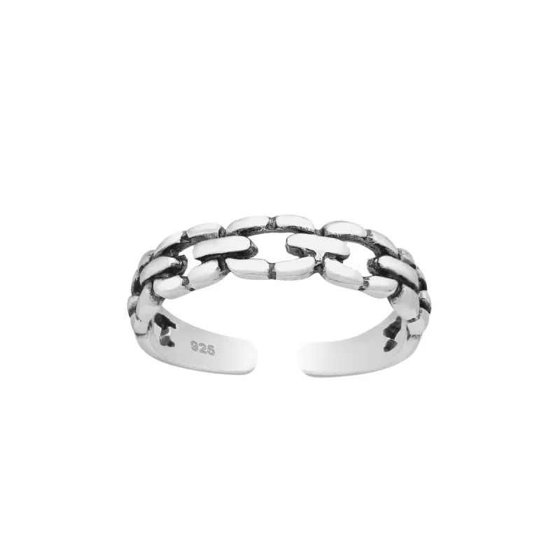 Sterling Silver Chain Link Toe Ring sold by Zulily