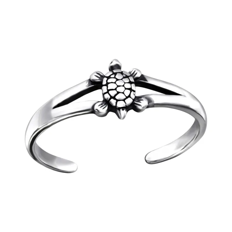 Sterling Silver Turtle Toe Ring sold by Zulily