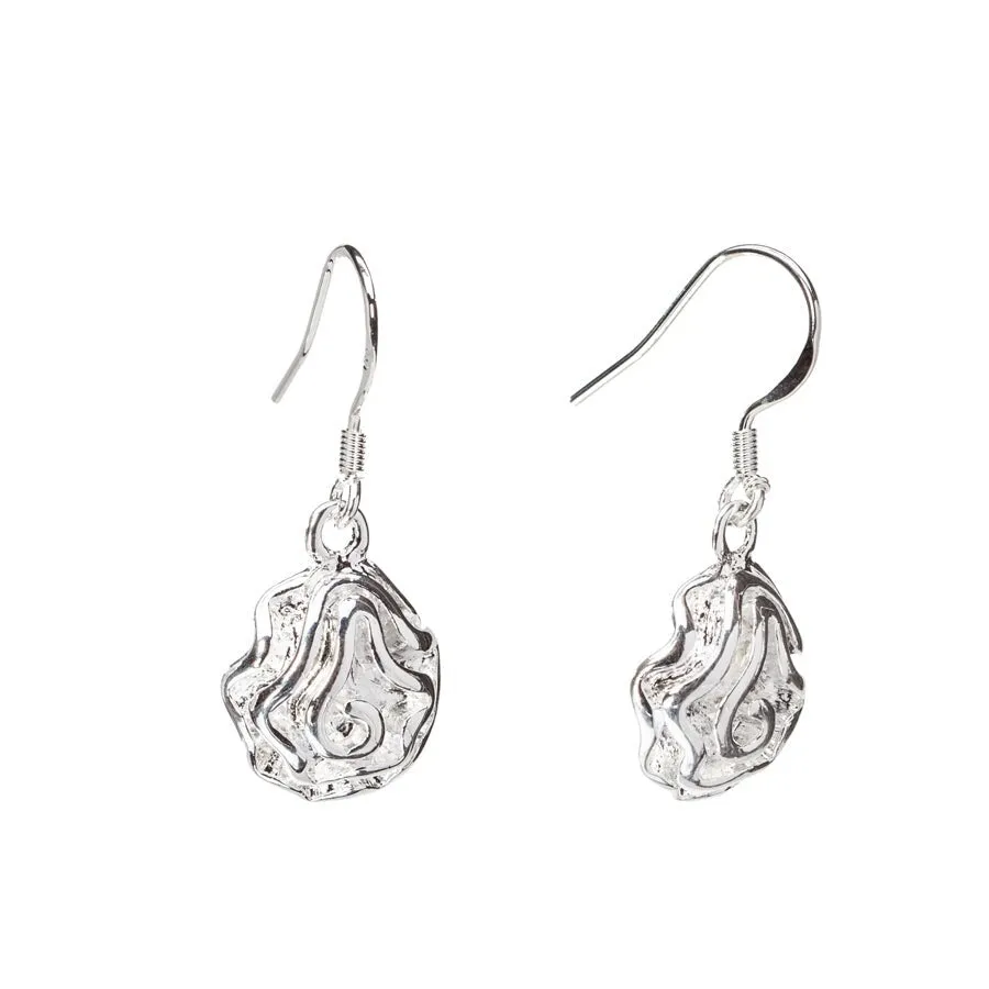 Sterling Silver Filled Floral Rose Drop Earring sold by Zulily
