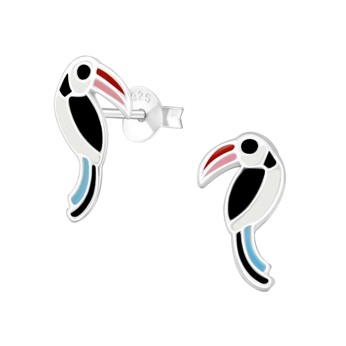 Sterling Silver Parrot Stud Earrings sold by Zulily