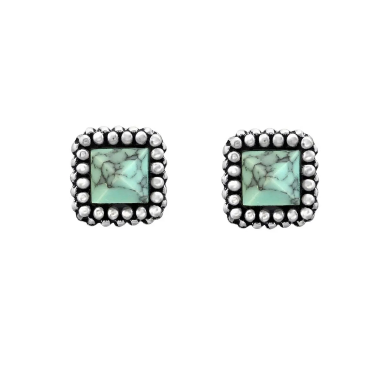 Sterling Silver & Turquoise Stud Earrings sold by Zulily