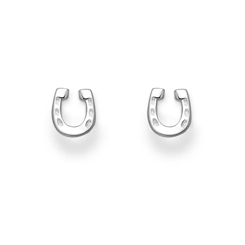 Sterling Silver Horse Shoe Stud Earrings sold by Zulily
