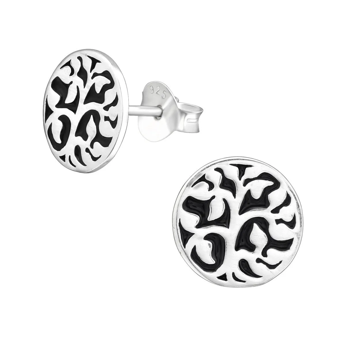 Sterling Silver Tree Life Stud Earrings sold by Zulily