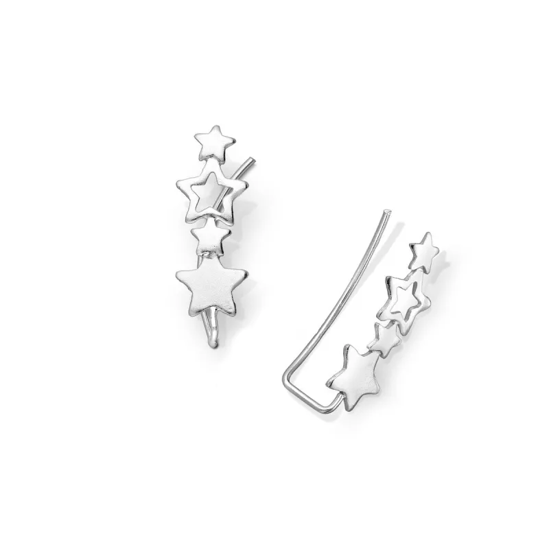 Sterling Silver Star Threader Earrings sold by Zulily