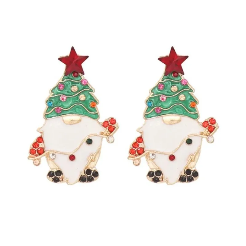 Red & Green Christmas Gnome Earrings sold by Zulily