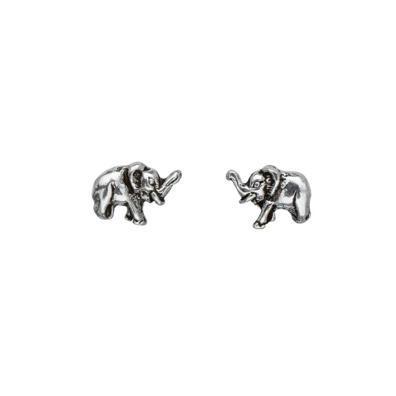 Sterling Silver Elephant Stud Earrings sold by Zulily