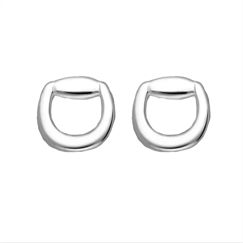 Sterling Silver Horse Snaffle Stud Earrings sold by Zulily