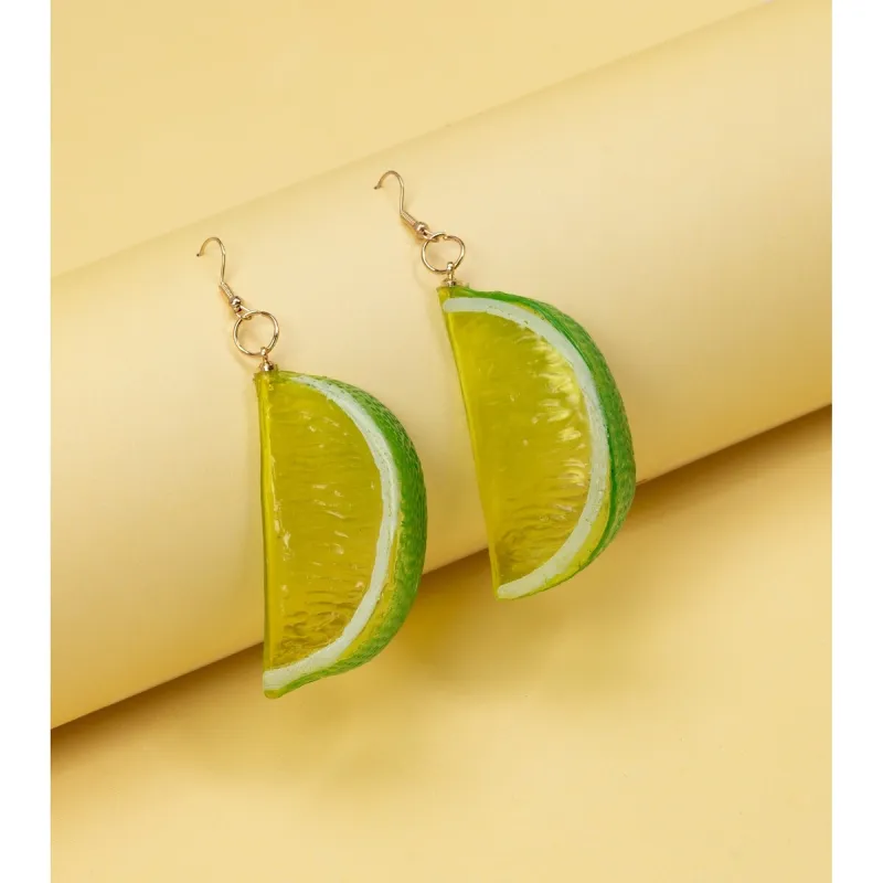 Lime Wedge Drop Earrings made by Zulily