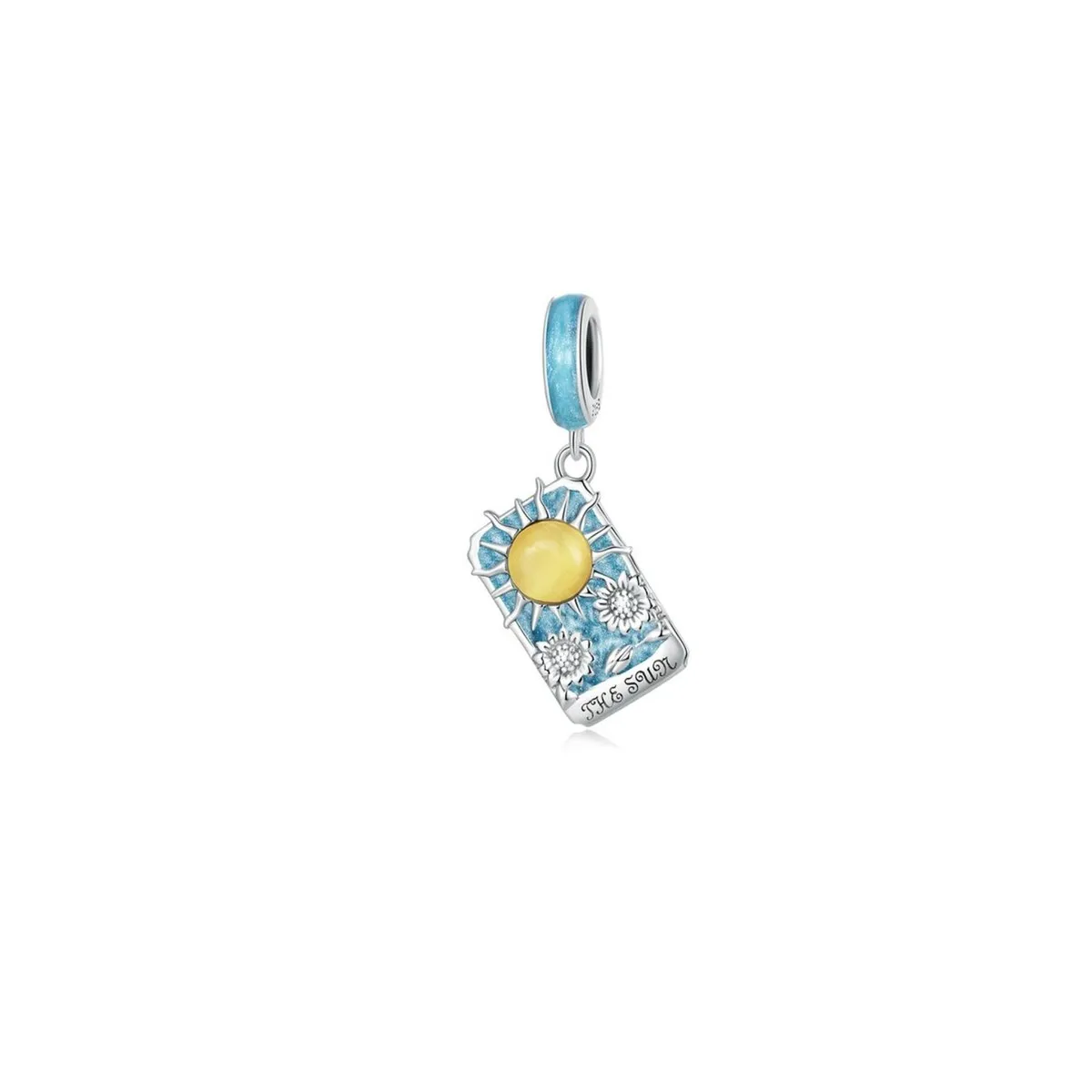 Sterling Silver Tarot Card Sun Charm sold by Zulily
