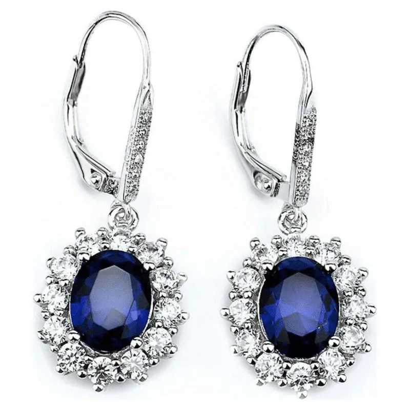18k White Gold Leverback Earrings for Women sold by Zulily