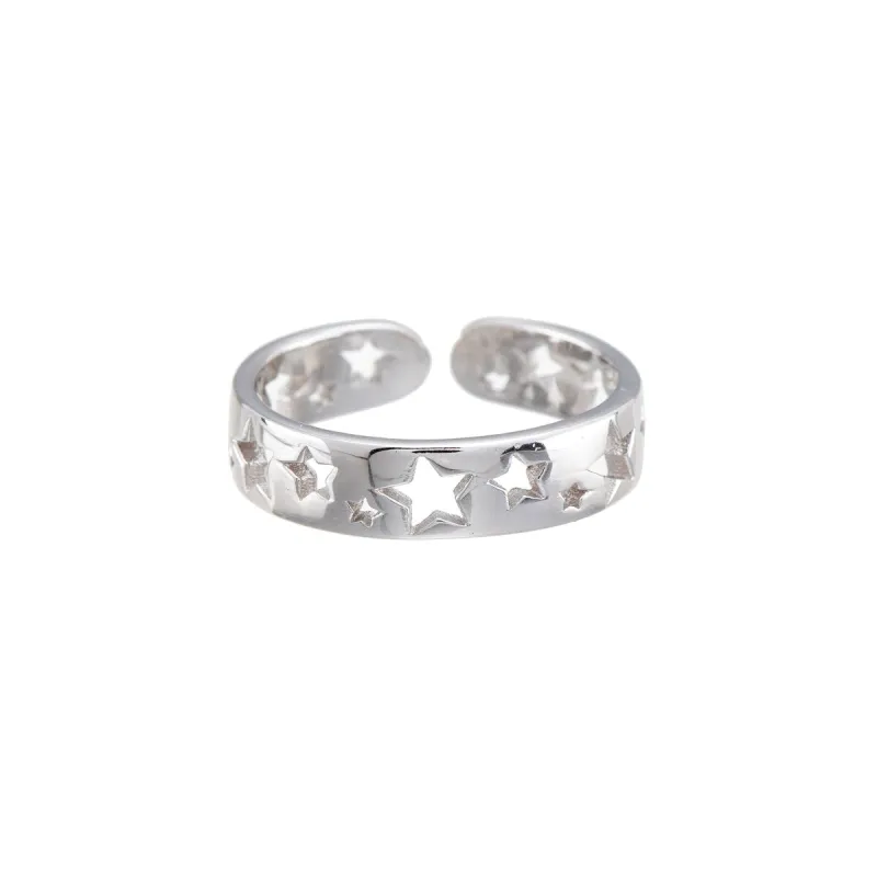 Sterling Silver Cut Out Stars Toe Ring sold by Zulily
