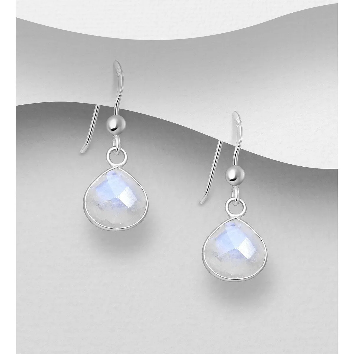 Sterling Silver Drop Earrings with Gemstones sold by Zulily product image thumbnail 2