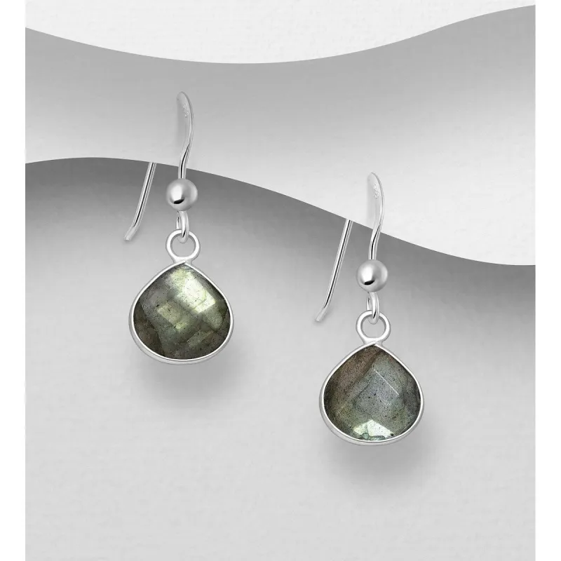 Sterling Silver Drop Earrings with Gemstones sold by Zulily