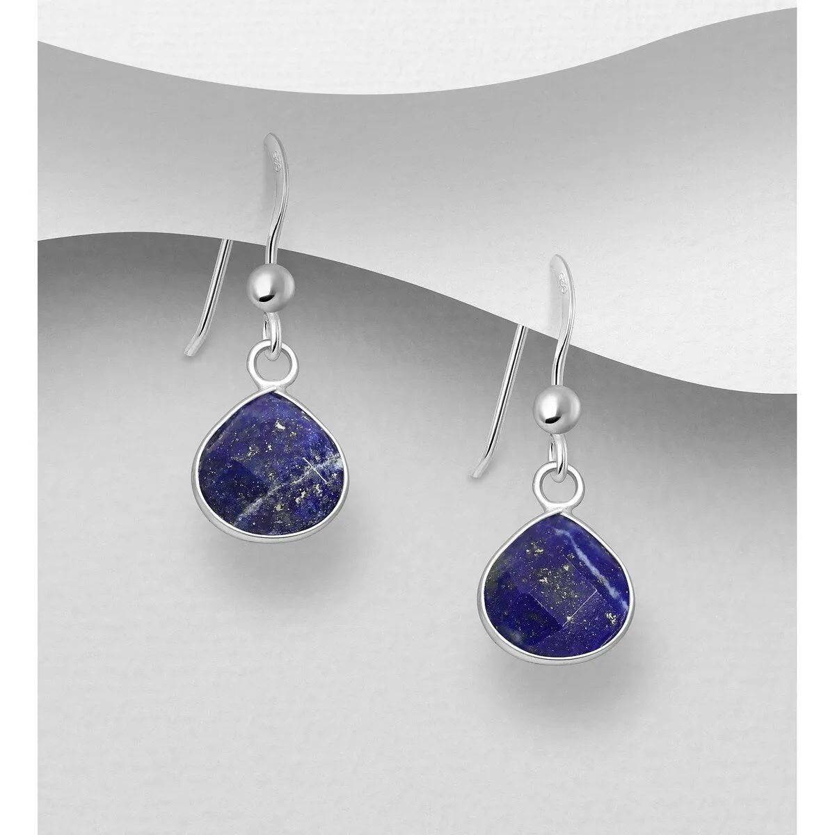 Sterling Silver Drop Earrings with Gemstones sold by Zulily product image thumbnail 3