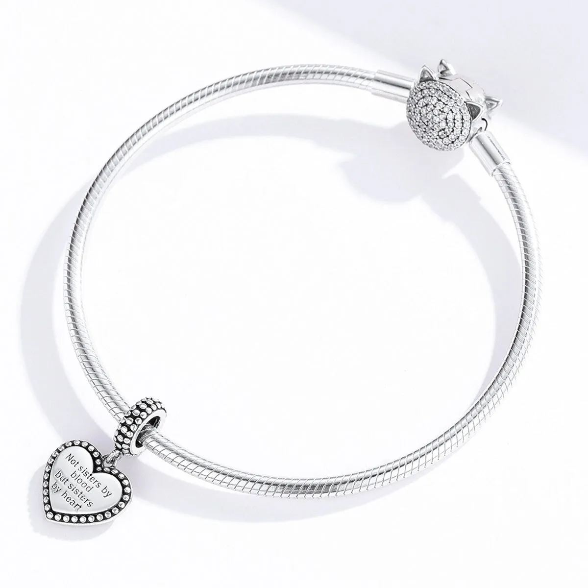 Sterling Silver 'Sister by Heart' Charm sold by Zulily product image thumbnail 2