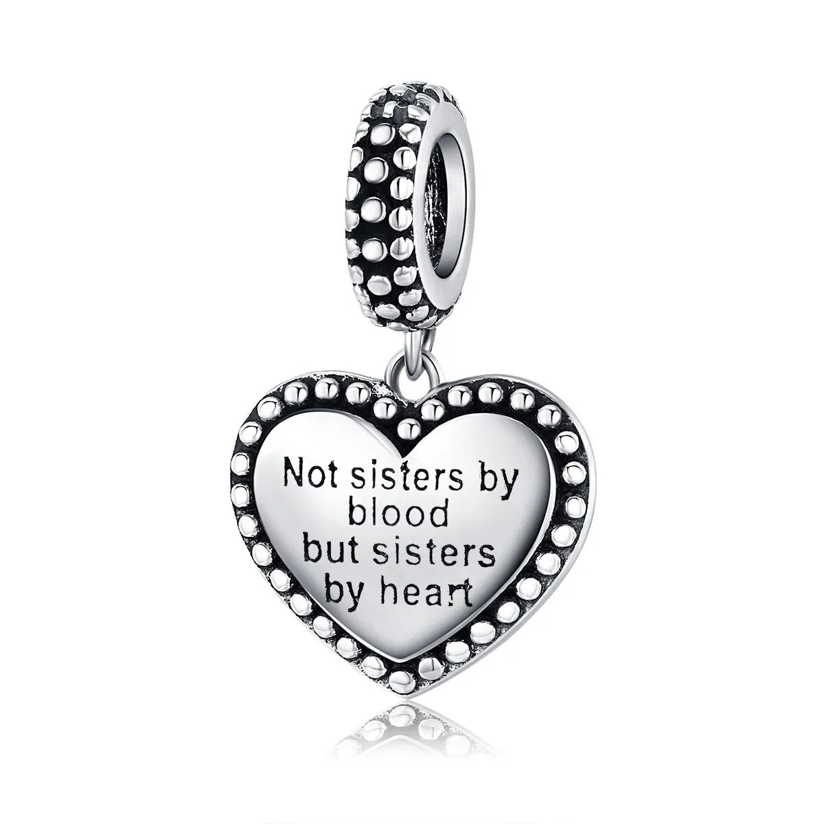 Sterling Silver 'Sister by Heart' Charm sold by Zulily