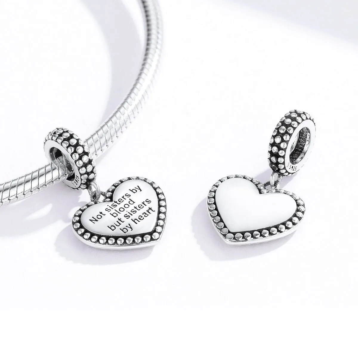 Sterling Silver 'Sister by Heart' Charm sold by Zulily product image thumbnail 3