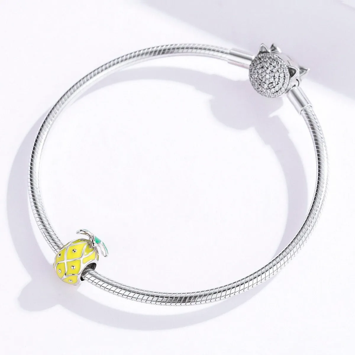 Yellow Enamel & Sterling Silver Pineapple Charm sold by Zulily product image thumbnail 3