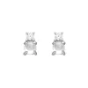 Sterling Silver Cubic Zirconia Circular Stud Earrings sold by Zulily