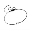 Black Adjustable Bracelet With Sterling Silver Heart sold by Zulily
