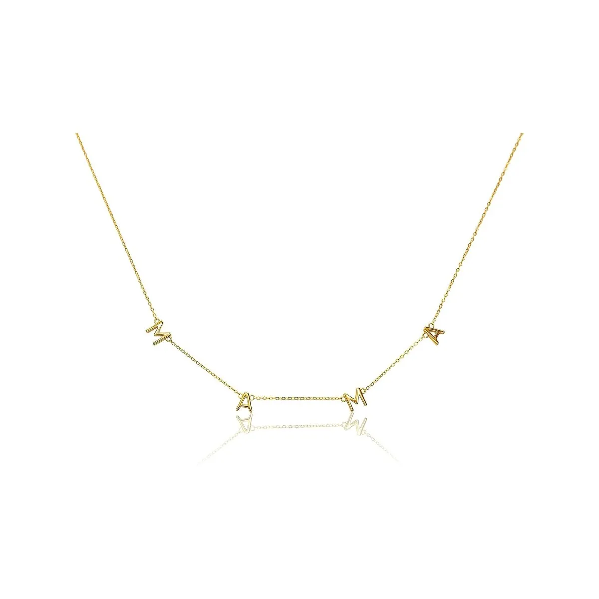 14K Gold Mama Bib Necklace - 14" sold by Zulily product image thumbnail 4