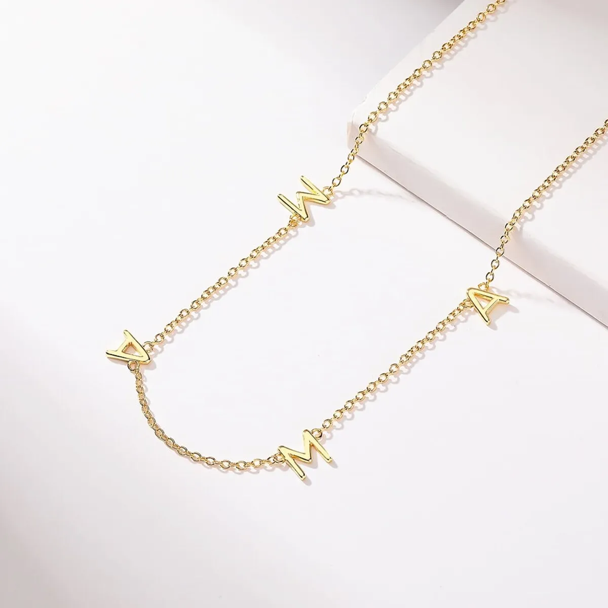 14K Gold Mama Bib Necklace - 14" sold by Zulily product image thumbnail 2