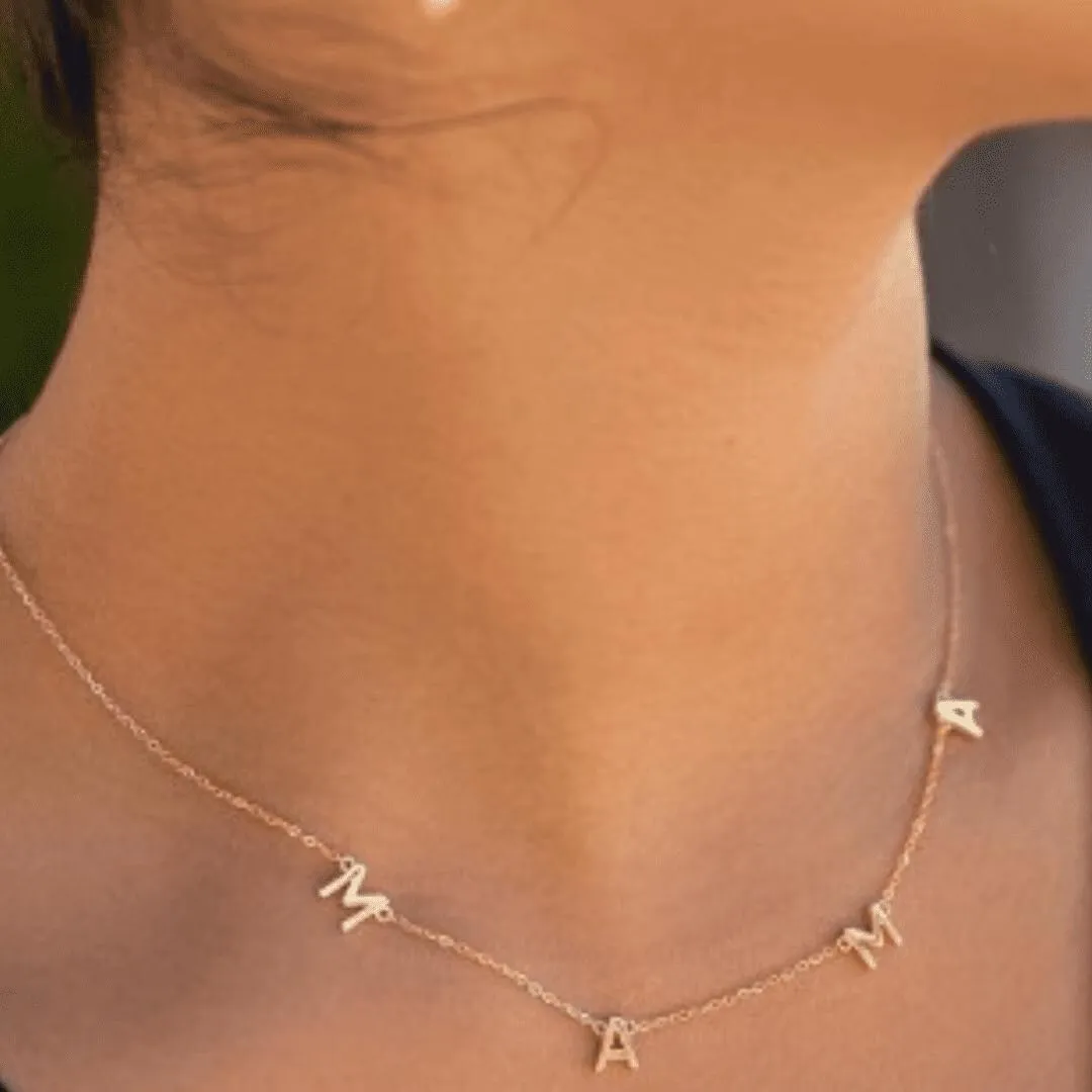 14K Gold Mama Bib Necklace - 14" sold by Zulily product image thumbnail 3