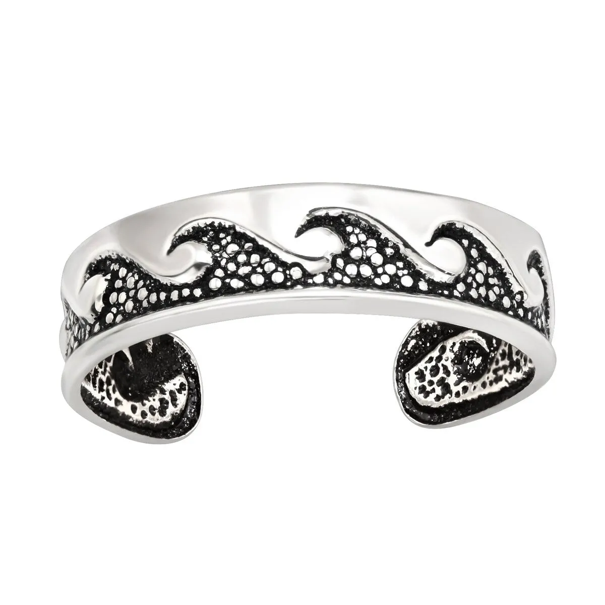 Sterling Silver Waves Toe Ring sold by Zulily