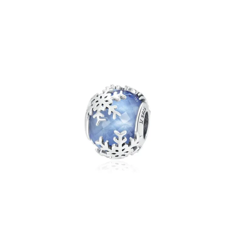 Sterling Silver & Cubic Zirconia & Blue Snowfalke-Accent Charm sold by Zulily