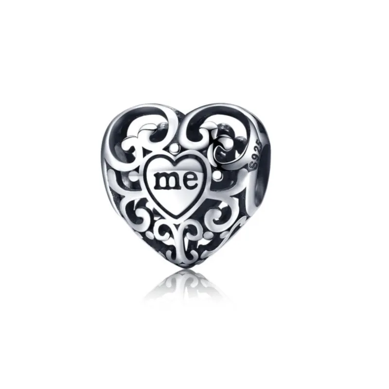 Sterling Silver Heart Me Charm sold by Zulily