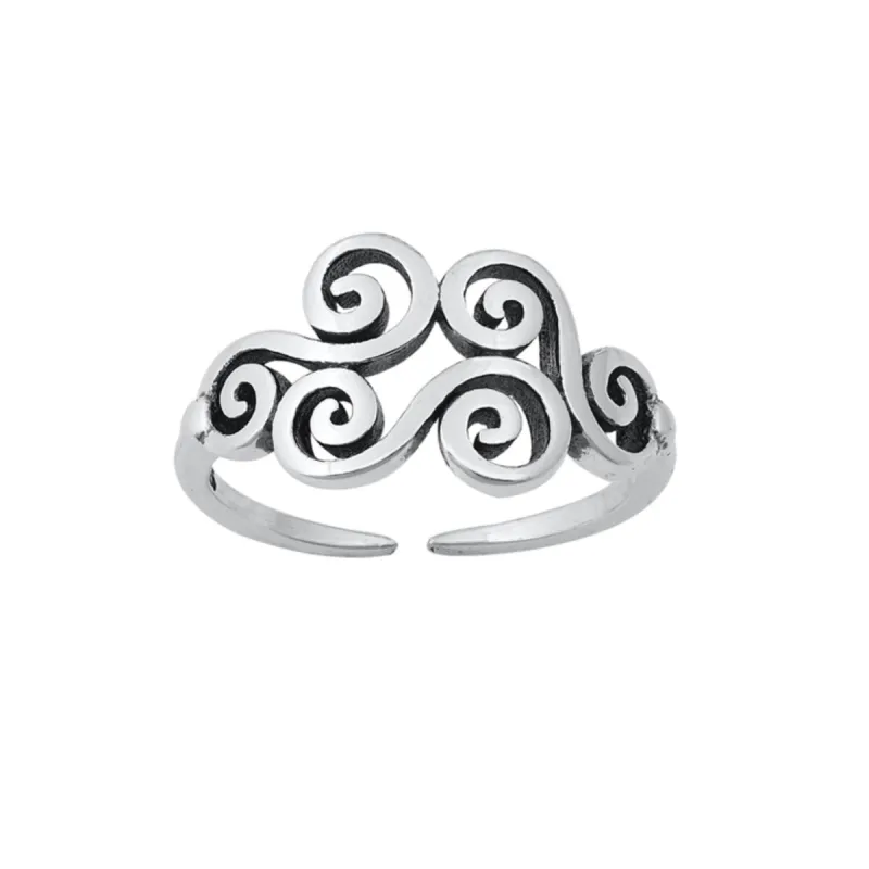 Sterling Silver Wind Symbol Toe Ring sold by Zulily