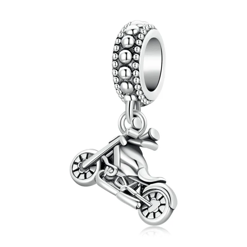 Sterling Silver Dangling Motorcycle Charm sold by Zulily