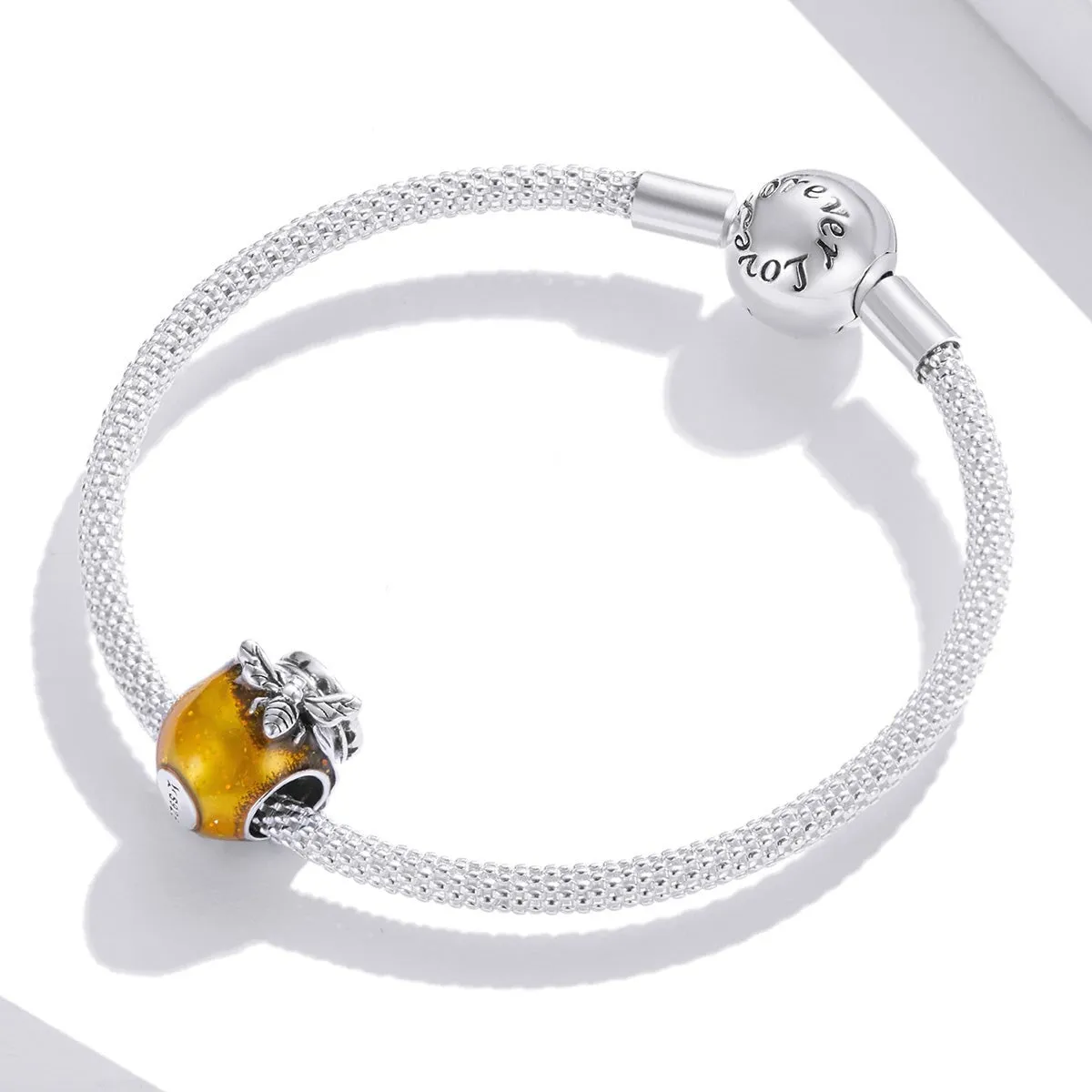 Yellow Sterling Silver Honey Pot & Bee Charm sold by Zulily product image thumbnail 2