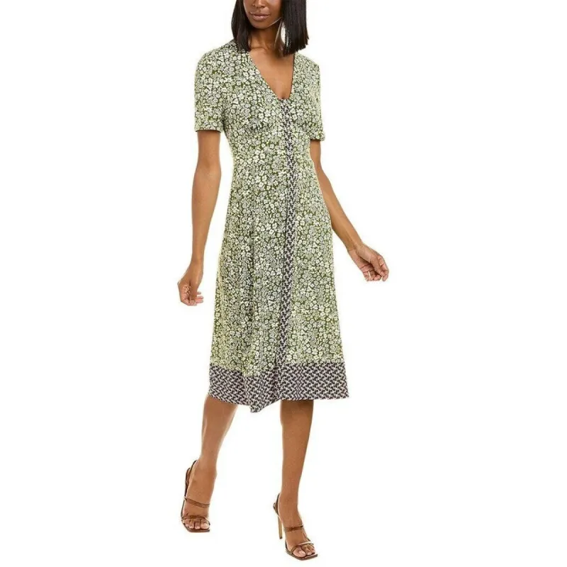 Leota Women's Francesca Floral Midi Dress Green Size Large sold by Zulily