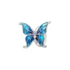 Blue Cubic Zirconia & Sterling Silver Butterfly Charm sold by Zulily