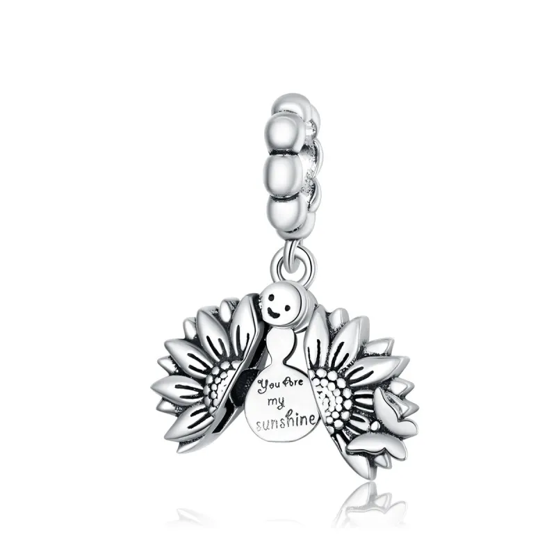 Sterling Silver 'You Are My Sunshine' Daisy Charm sold by Zulily