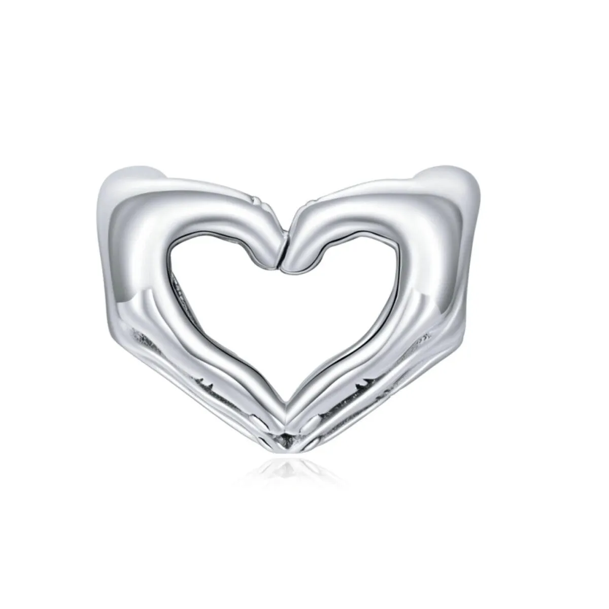 Sterling Silver Hands Heart Charm sold by Zulily