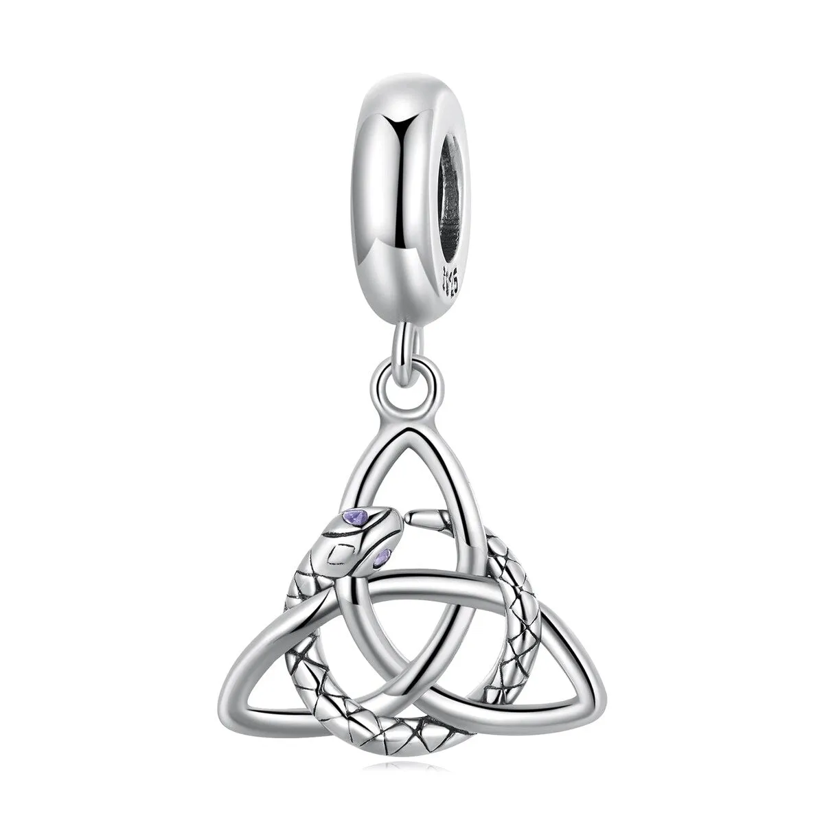 Sterling Silver Celtic Knot Snake Charm sold by Zulily