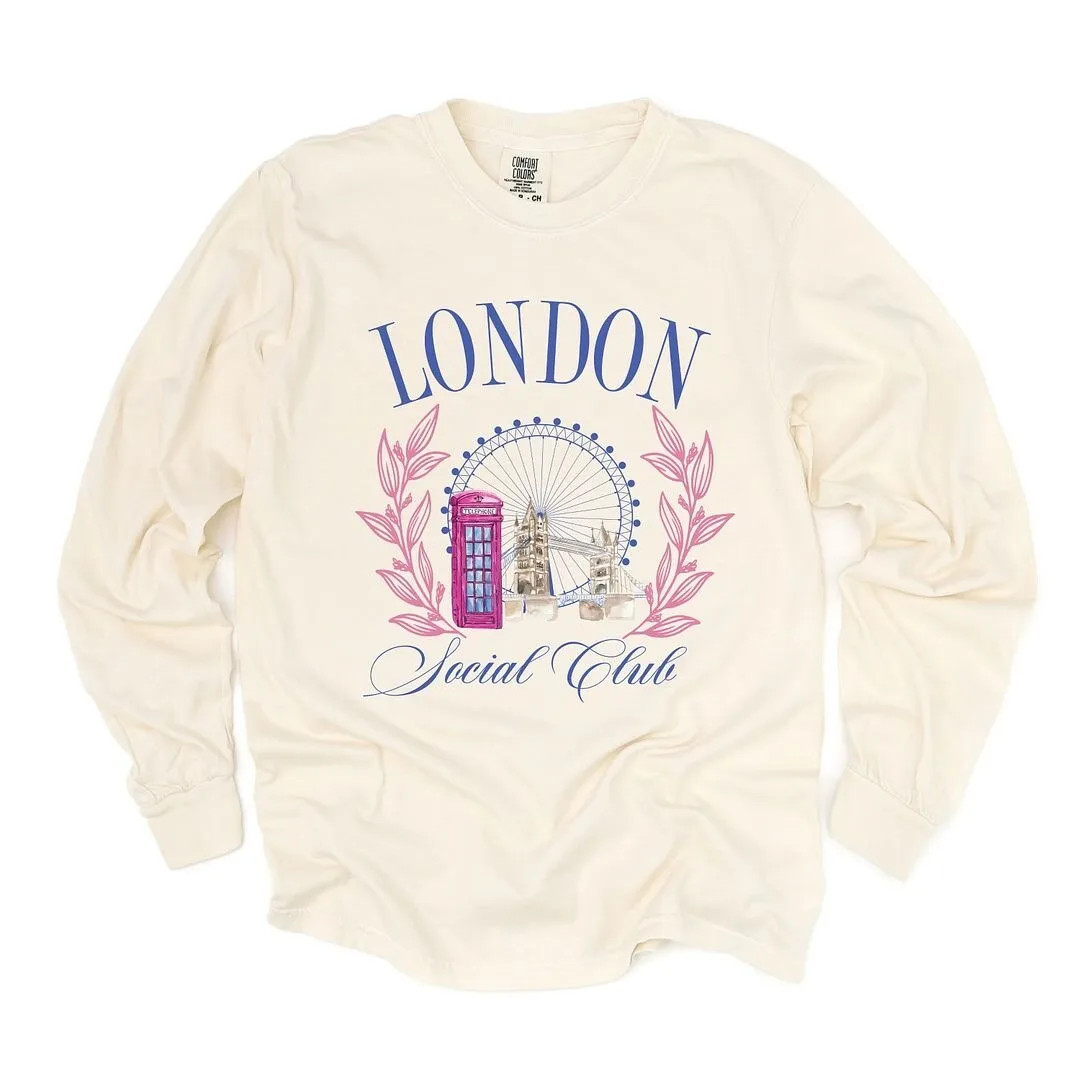 London Social Club Garment Dyed Long Sleeve sold by Zulily