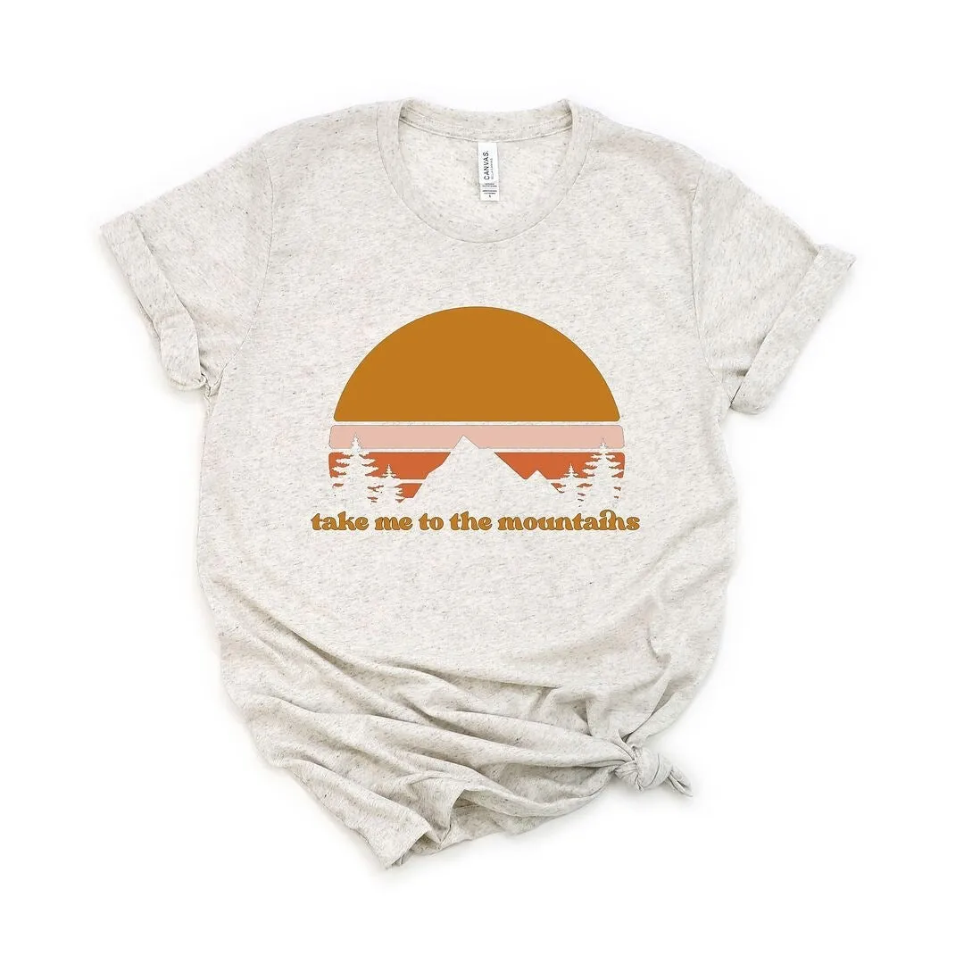 Take Me to the Mountains Sunset Short Sleeve Crewnneck Tee sold by Zulily product image thumbnail 2